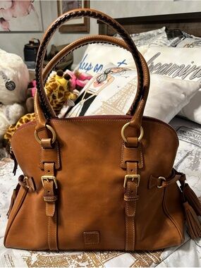 Dooney & Bourke Large Domed Leather Satchel
